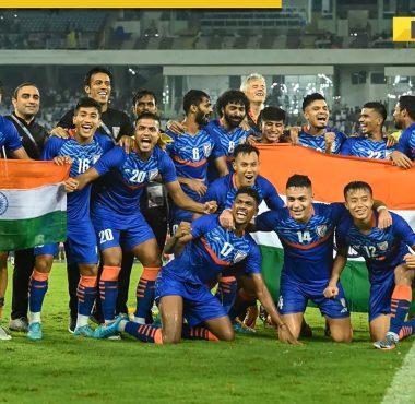 फीफा रैंकिंग: भारतीय फुटबॉल टीम 2018 के बाद पहली बार रैंकिंग में शीर्ष 99 में शामिल, सैफ कप जीतने से फायदा