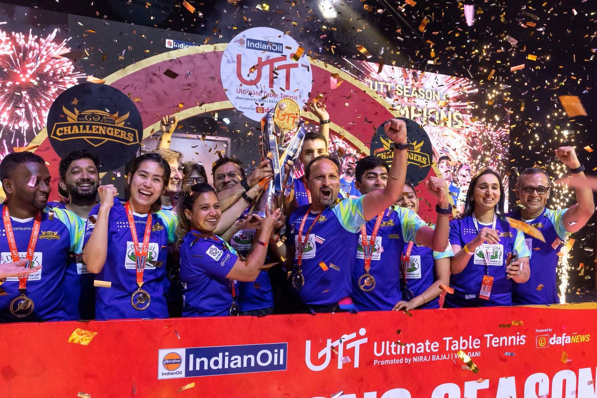 यूटीटी 4: गोवा चैलेंजर्स पहली बार बना अल्टीमेट टेबल टेनिस चैंपियन, चेन्नई लायंस को हराकर जीता चौथा सीजन