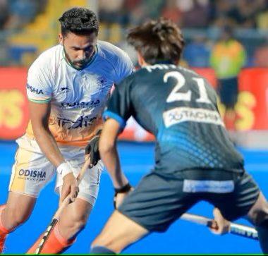 India captain Harmanpreet Singh in action during the Asian Champions Trophy 2023 hockey match against Japan in Chennai